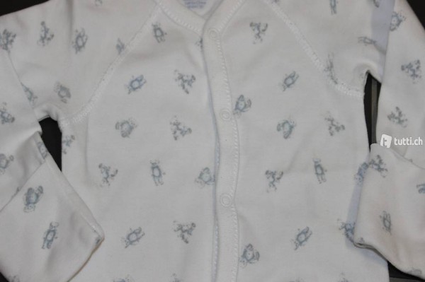 Polo Ralph Lauren Baby Strampler weiss/blau Gr.6 M.