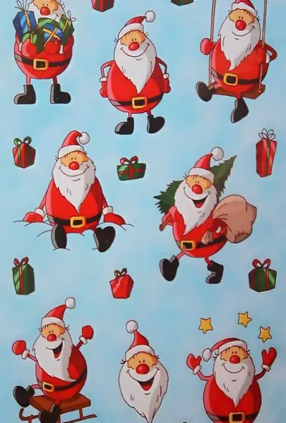 Sticker Lustiger Weihnachtsmann NEU