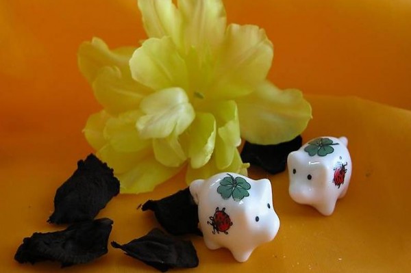 10x Glückssäule Glücksbringer - Geschenktip