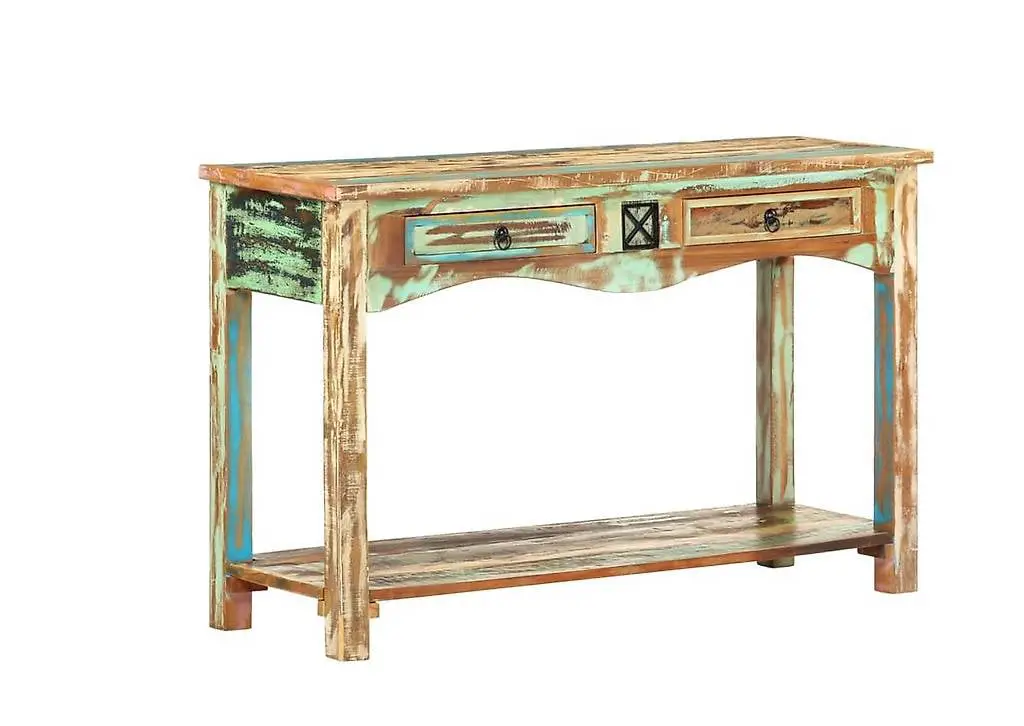 Konsolentisch 120x40x75 cm Altholz Massiv