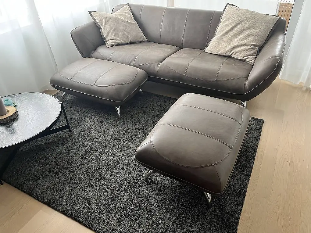 Wohnlandschaft Ledersofa Couch