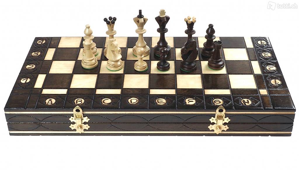  Schachbrett "Senator" braun