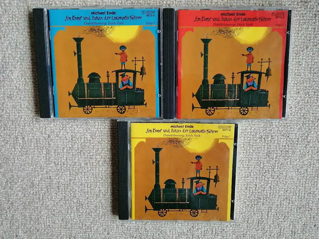 3 CD"s Jim Knopf und Lukas der Lokomotivführer mundart