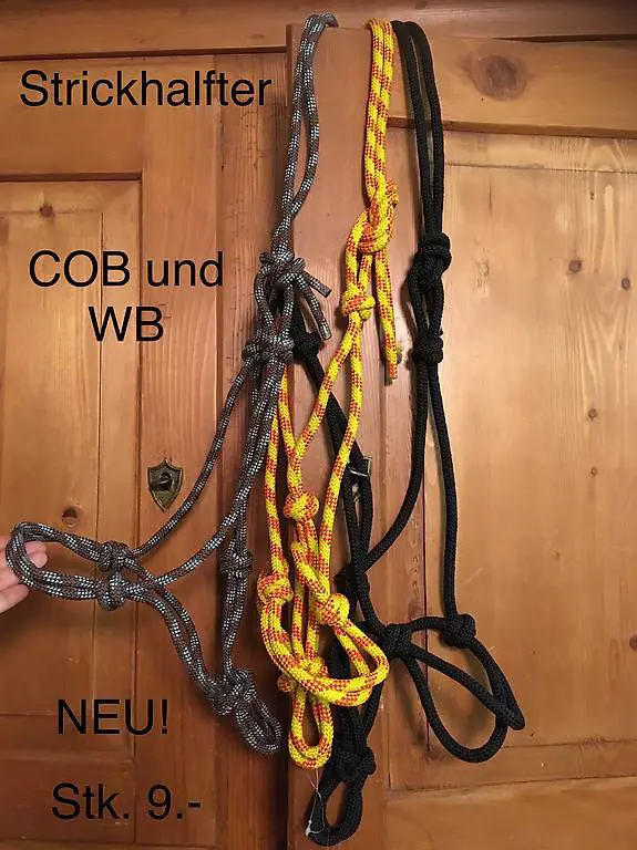 Neue Strickhalfter Knotenhalfter, Halfter