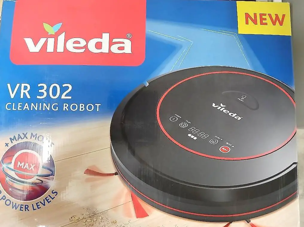 Aspirapolvere robot VILEDA, telecomando, funzionante