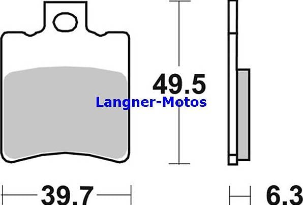 Bremsbelag SBS 123 CT Carbon Tech Aprilia Honda MBK YAMAHA