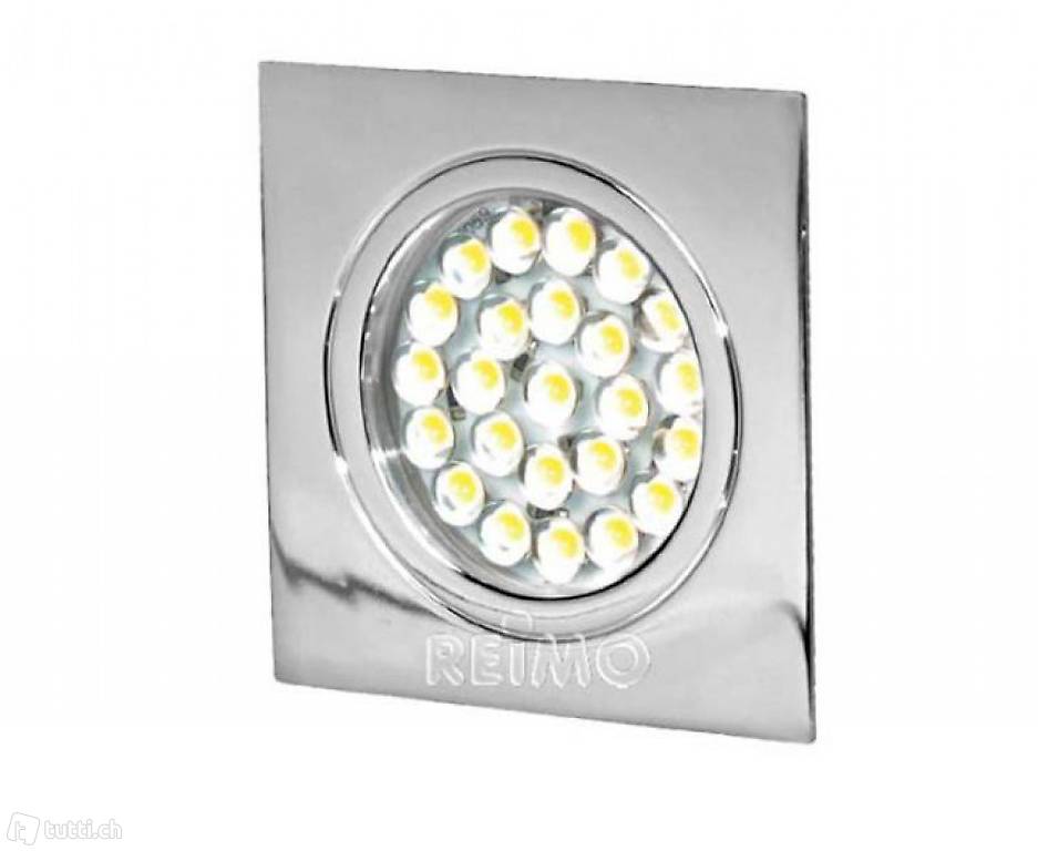  LED Spot 12V, Touch-Schalter, 1,6W, 24LED, chrom
