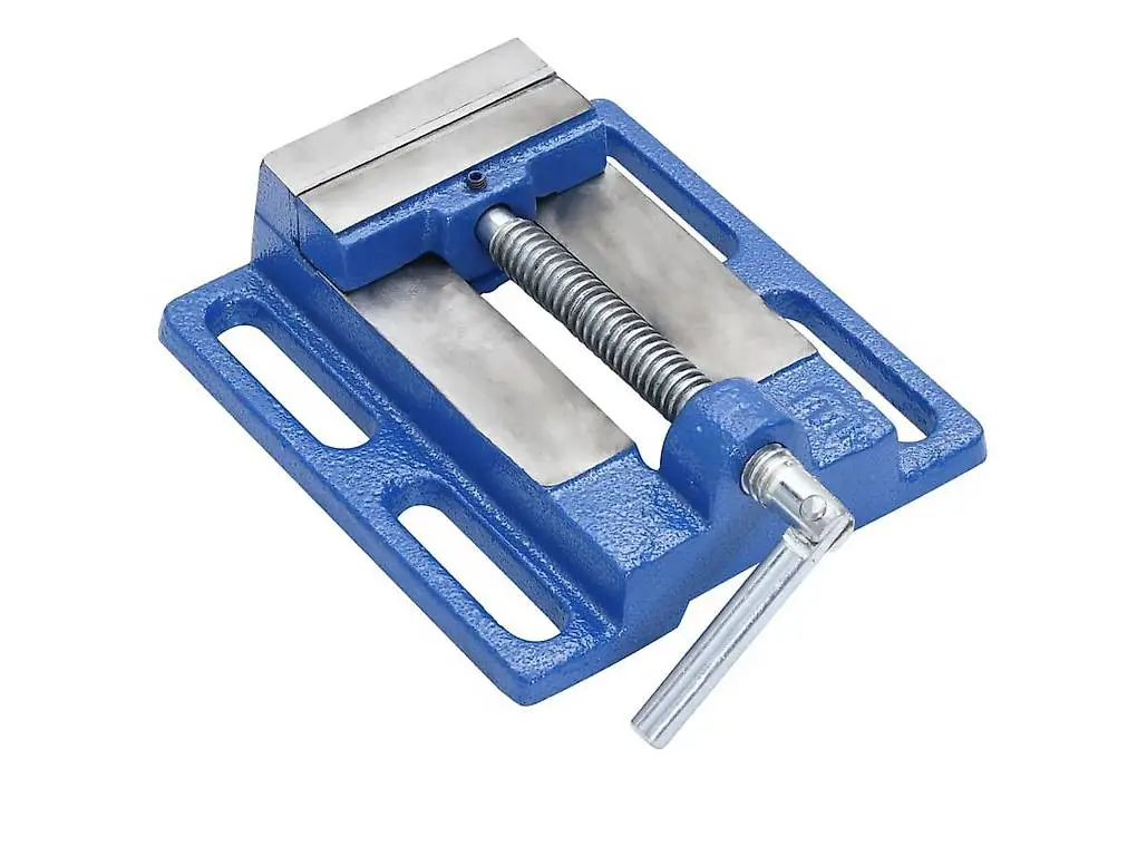 Maschinenschraubstock Blau 121 mm Gusseisen