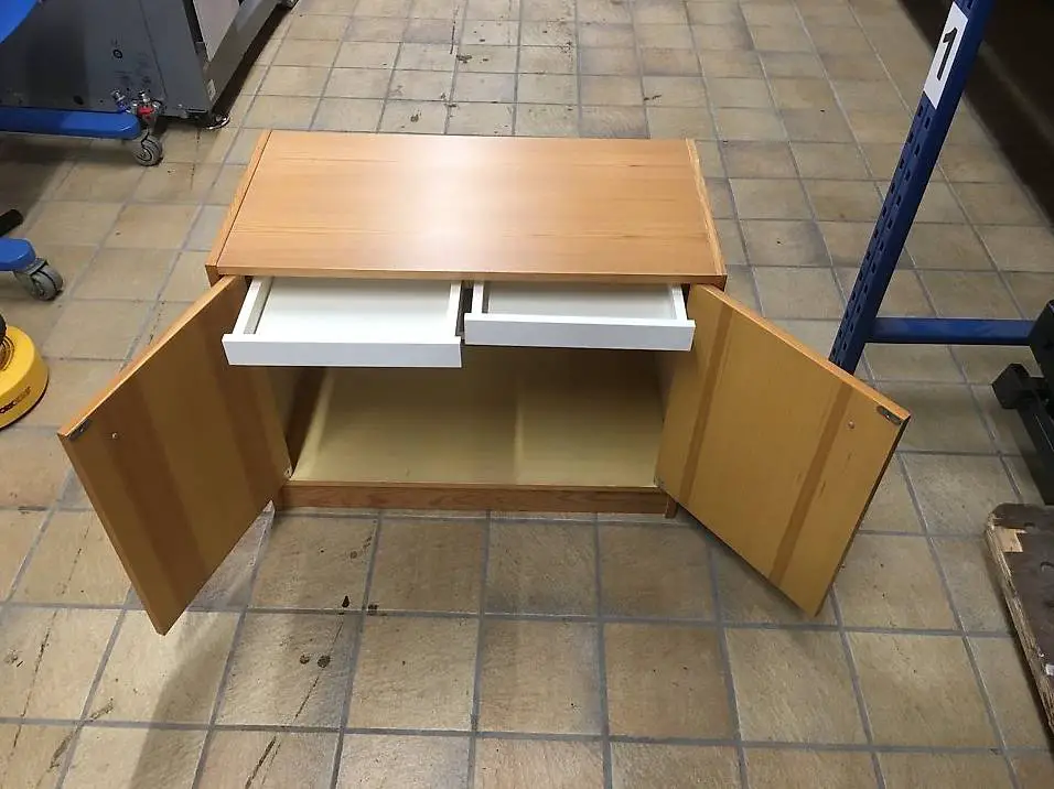 Holzkommode (hell, Schuhschrank)