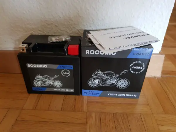 Motorradbatterie Starterbatterie, NEU, YTZ7s-BS, AGM
