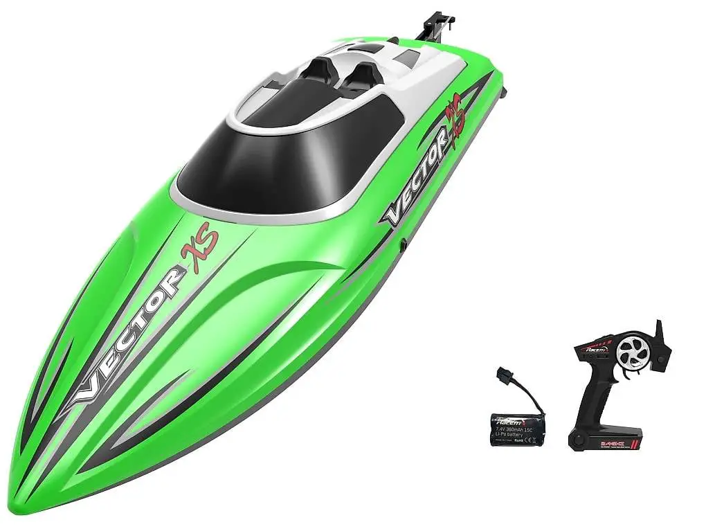 Brushed Rennboot, Vector XS grün, RTR-Set von Volantex