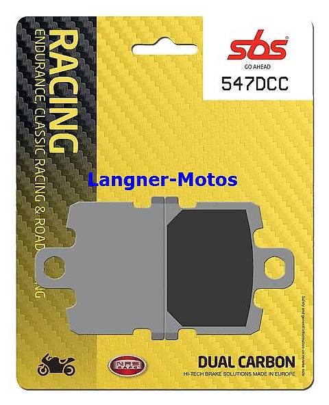 Bremsbelag SBS 547 DCC Classic Carbon YAMAHA RD LC 350 `81-