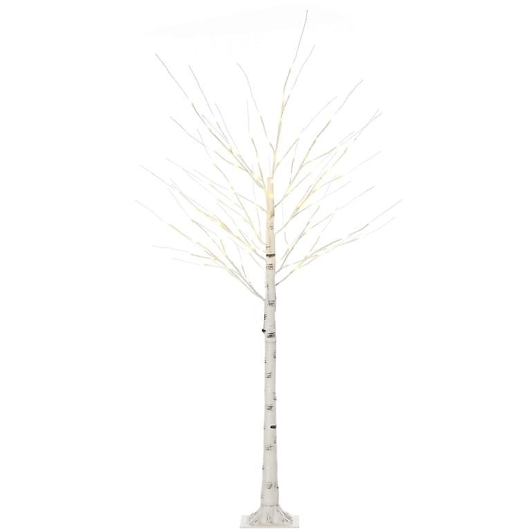  LED Baum Birke 96 LEDs 180cm warmweiss