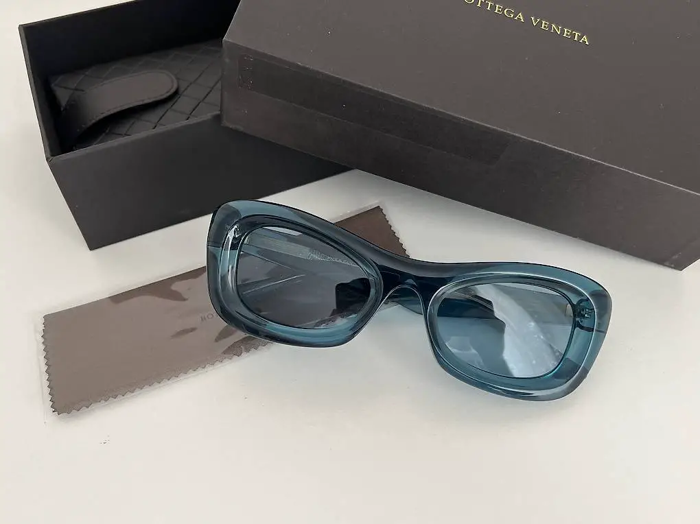 bottega veneta bv1088s - 001 blau sonnenbrille original neu