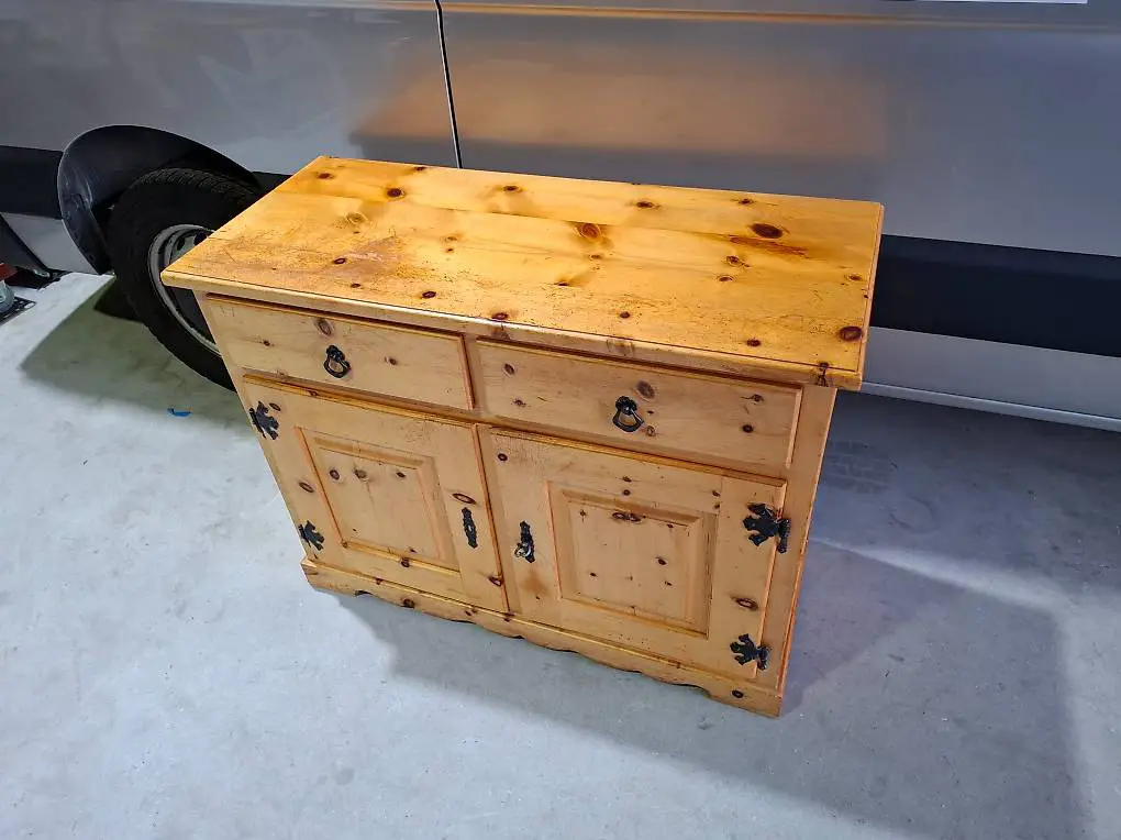 Arven Massivholz Kommode Kredenz mit 2 Türli und 2 Schublade