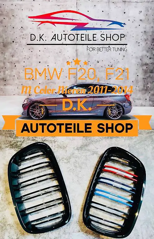 BMW Nieren F20 F21, M Color Kühlergrill Bj 2011-2014 Neu