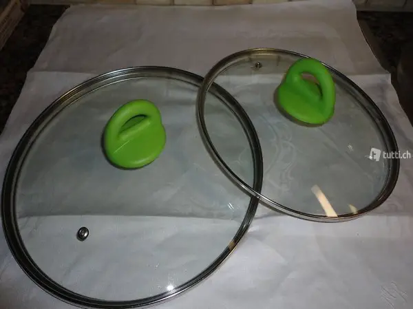  Glasdeckel mit Dampfabzug 2 Stücke