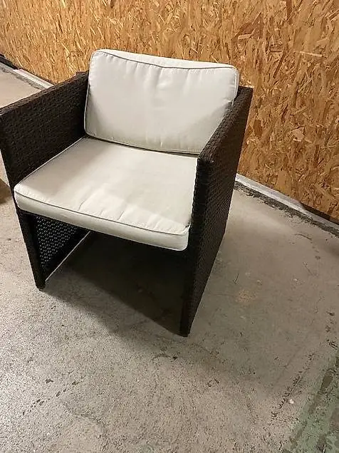 Sessel mit Auflage, Polyrattan