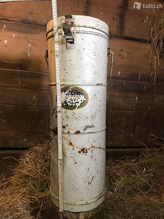 Antiker Thermoskrug Made in Schweiz viel Patina für Deko