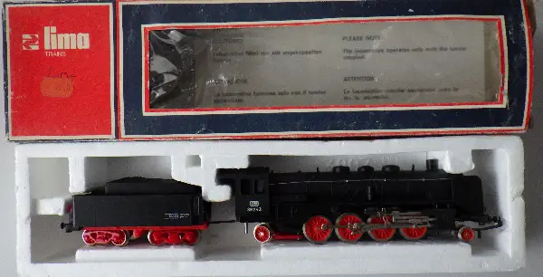Lima 3003L Modellbahn Dampflok mit Tender, Spur H0, Gleichstrom