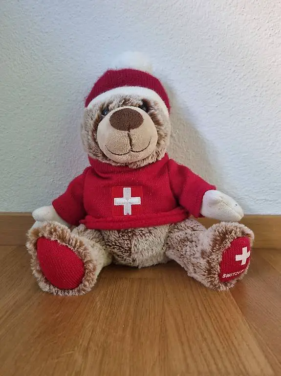 Plüschtier Winter Bär Switzerland