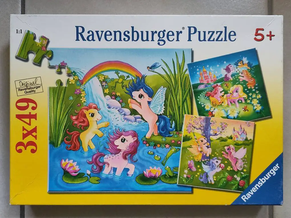 3x 49 Teile Puzzle Ponys im Märchenland (5+ Jahre)