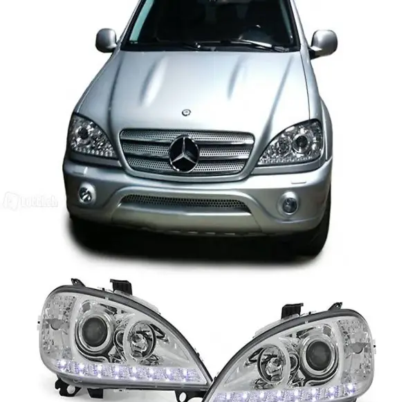  SCHEINWERFER TAGFAHRLICHT OPTIK Mercedes ML W163 02-05