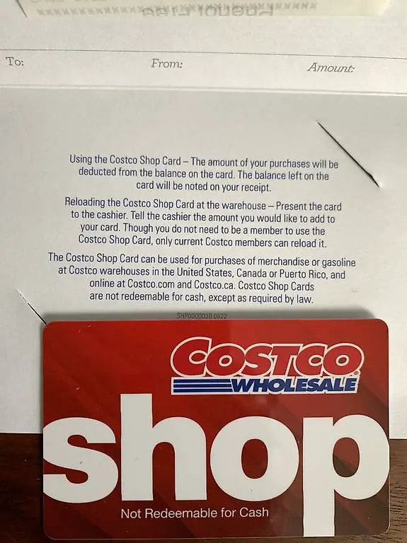 Costco Geschenkkarte