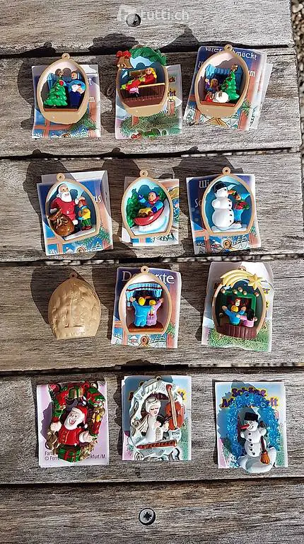 überraschungs Eier Christbaum Anhänger Nussschale