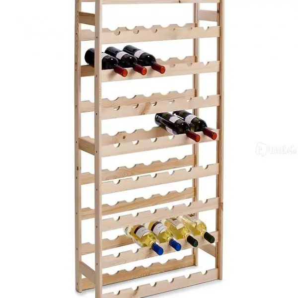  Flaschenregal für 54 Flaschen, Kiefer / 67,5 x 25 x 118
