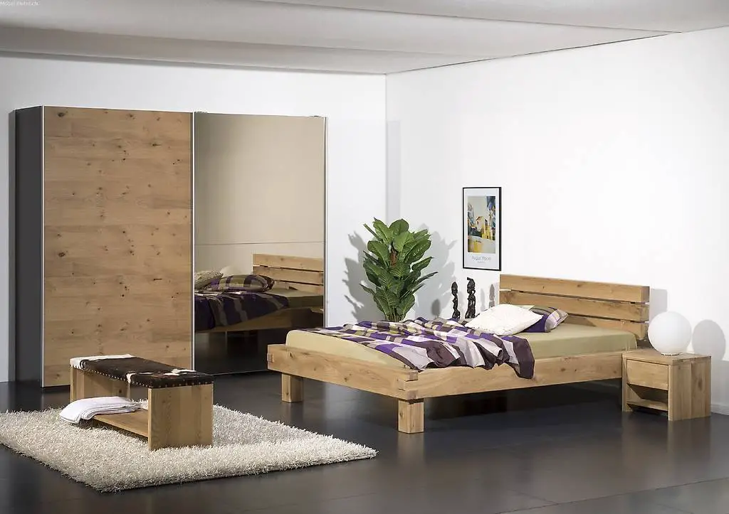 Balkenbett Pino mit Balkenkopfteil