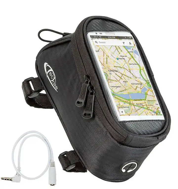 Fahrradtasch in schwarz 20 x 9,5 x 10 cm