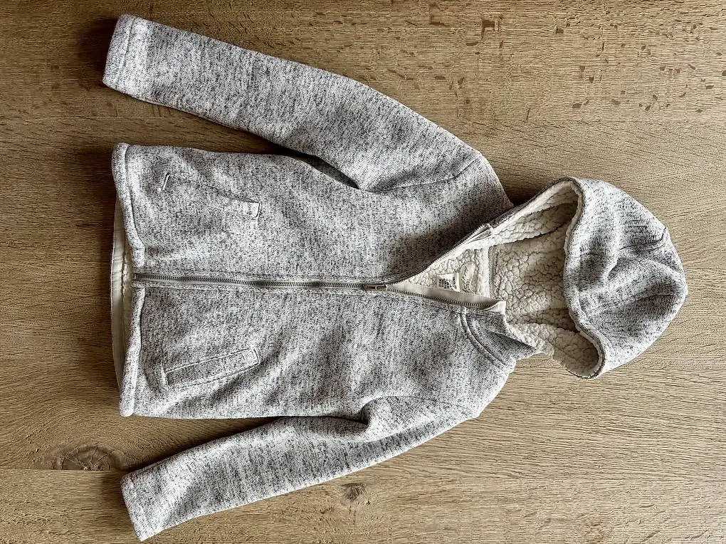 Fleecejacke Gr. 134 140 grau