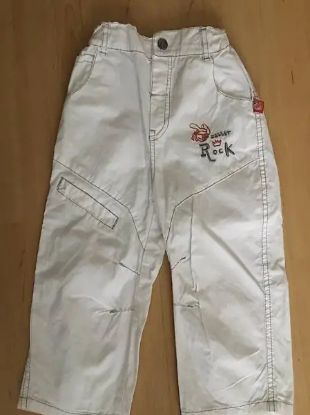 Weisse Sommerhose Grösse 86