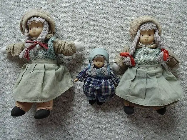 Künstler-Puppen 3Stück. 15cm und 23cm. Sammlerpuppe