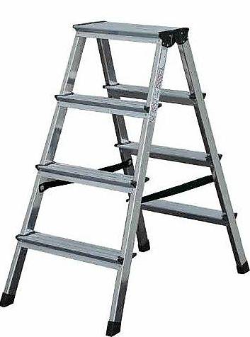 Stufenbockleiter 2x4 Stufen perfekt für den Haushalt