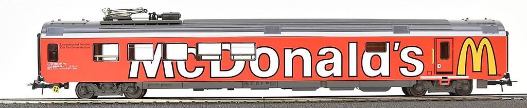 HAG 498 McDonalds Speisewagen, H0, WS