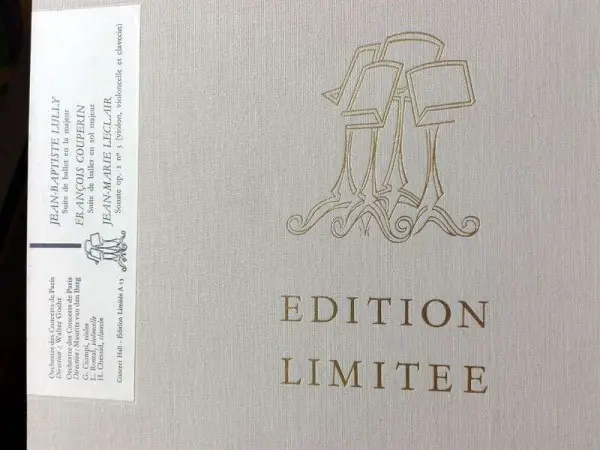  Disque vinyle 33 tours Musique classique Edition limitée