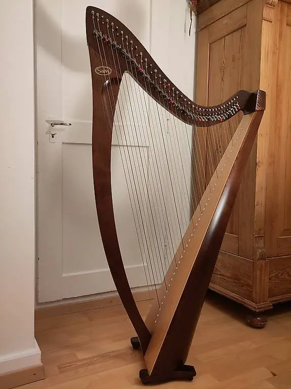 Harfe Salvi Prima 38-saitig Klappenharfe