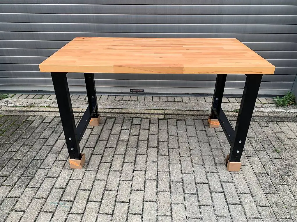 Lista Werkbank mit Buchenplatte 150 x 75 x 5cm Black Editon