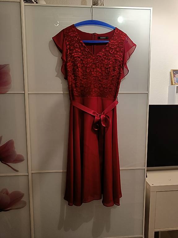 Cocktailkleid Swing rot