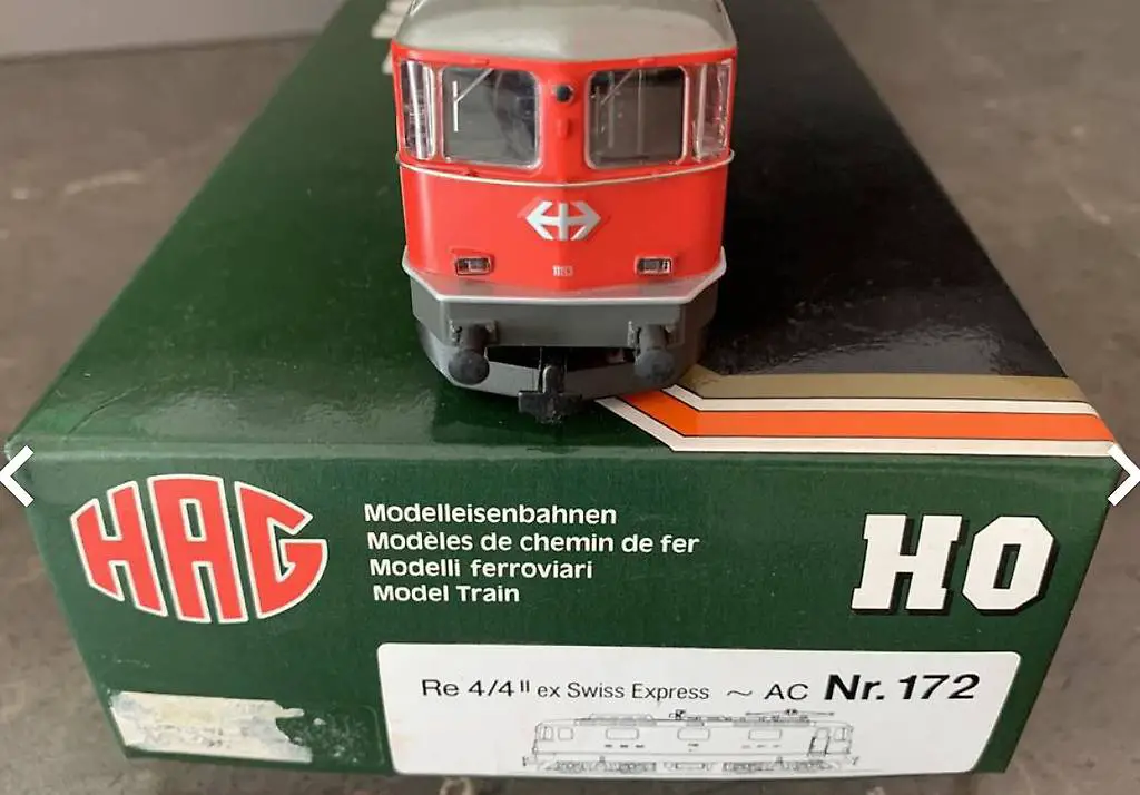 HAG 172 SBB Re 4/4 II rot Ex Swiss Express, selten