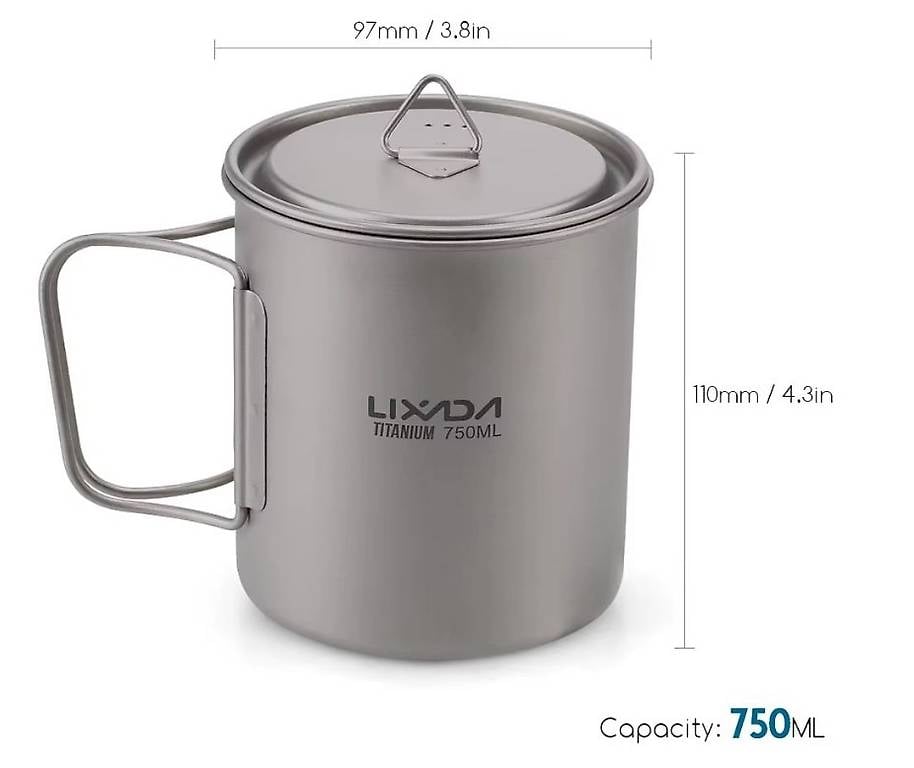 Titan Tasse LIXADA - Ultralight - NEU