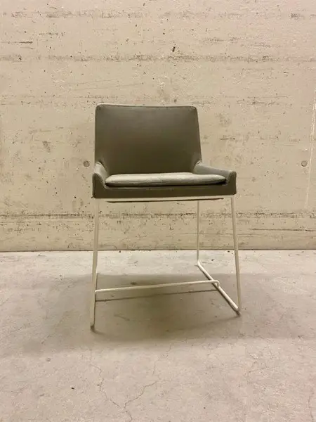 Tonic Metal - Stuhl Designermöbel Kufengestell Stoff Rossin