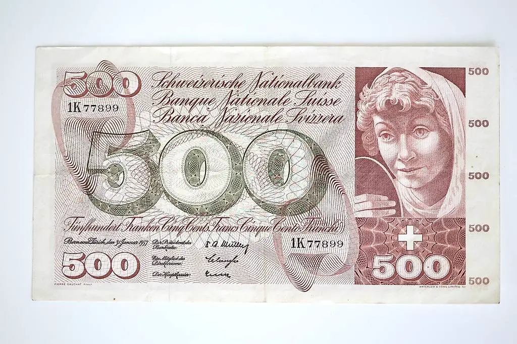 500 Franken 1957 Banknote