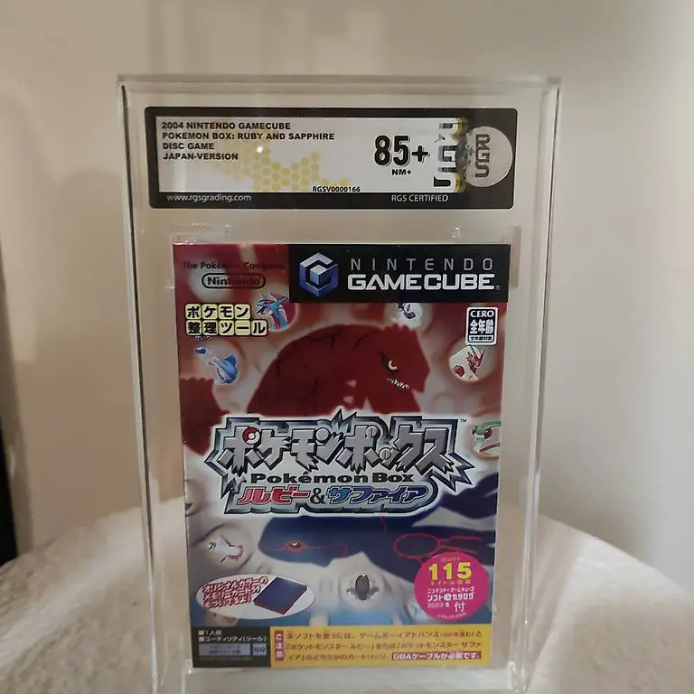 Gamecube Pokemon Rubin+Saphir JP RGS 85+ Gold