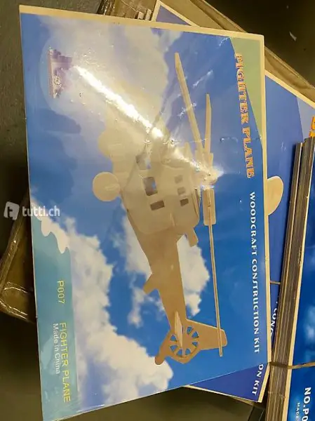 Puzzle legno 3d elicottero