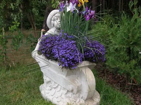  BLUMENKÜBEL FIGUR BLUMENTÖPFE GARTEN VASEN DEKO 554