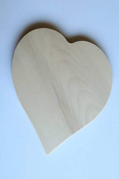 Ahornholz Herzbrett 30x30 cm Gross