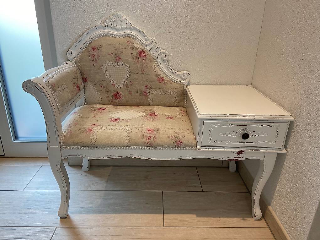 Shabby Chic Telefonbank Sitzbank